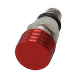 Maxbell 2 Pieces M5 0.8mm Fork Air Bleeder Pressure Valve for Motorbike Durable Red