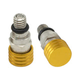 Maxbell 2 Pieces M5 0.8mm Fork Air Bleeder Pressure Valve for Motorbike Durable Gold