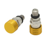 Maxbell 2 Pieces M5 0.8mm Fork Air Bleeder Pressure Valve for Motorbike Durable Gold