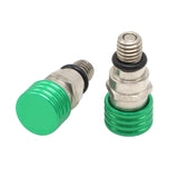 Maxbell 2 Pieces M5 0.8mm Fork Air Bleeder Pressure Valve for Motorbike Durable Green