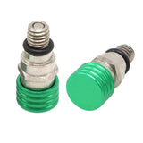 Maxbell 2 Pieces M5 0.8mm Fork Air Bleeder Pressure Valve for Motorbike Durable Green