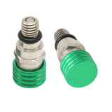 Maxbell 2 Pieces M5 0.8mm Fork Air Bleeder Pressure Valve for Motorbike Durable Green
