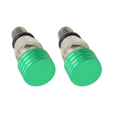 Maxbell 2 Pieces M5 0.8mm Fork Air Bleeder Pressure Valve for Motorbike Durable Green