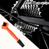 Maxbell Motorcycle Chain Cleaning Brush Chain Cleaning Brush for Mountain Bike Orange