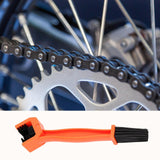 Maxbell Motorcycle Chain Cleaning Brush Chain Cleaning Brush for Mountain Bike Orange