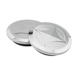 Maxbell 2x Aluminum Frame Plug Cap Cover Guard for Honda GB350S Silver