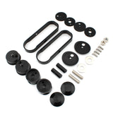 Maxbell 1Pair Drop Mirror Mount for Glides Flhx Black