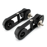 Maxbell 1Pair Drop Mirror Mount for Glides Flhx Black