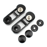Maxbell 1Pair Drop Mirror Mount for Glides Flhx Black