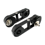 Maxbell 1Pair Drop Mirror Mount for Glides Flhx Black
