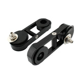 Maxbell 1Pair Drop Mirror Mount for Glides Flhx Black