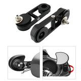 Maxbell 1Pair Drop Mirror Mount for Glides Flhx Black