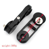 Maxbell 1Pair Drop Mirror Mount for Glides Flhx Black