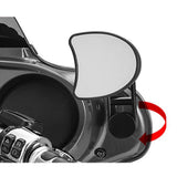 Maxbell 1Pair Drop Mirror Mount for Glides Flhx Black