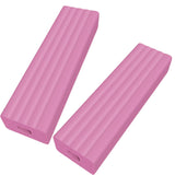 Maxbell Foam Rubber Barbell Cushion Pads Holder Equipment for Home, Office Pink
