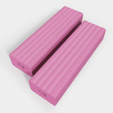 Maxbell Foam Rubber Barbell Cushion Pads Holder Equipment for Home, Office Pink