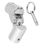 Maxbell Marine Swivel Coupling Tube Folding Deck Hinge Mount Boat Deck Hinge Yacht Diameter 22mm