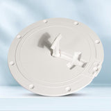 Maxbell 8.4'' Deck Plate Hatch Cover Detachable Non Slip for Marine Yacht White