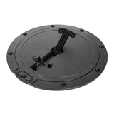 Maxbell 8.4'' Deck Plate Hatch Cover Detachable Non Slip for Marine Yacht Black