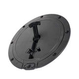 Maxbell 8.4'' Deck Plate Hatch Cover Detachable Non Slip for Marine Yacht Black