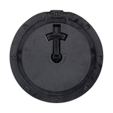 Maxbell 8.4'' Deck Plate Hatch Cover Detachable Non Slip for Marine Yacht Black