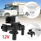 Maxbell Solenoid Valve Siphon Breaker Parts Easy Installation for Marine Toilet 12V