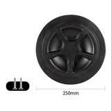 Maxbell Round Deck Inspection Access Hatch Cover PP Detachable for Marine Yacht Black 8inch