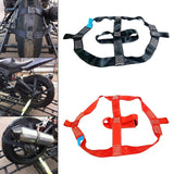 Maxbell Motorcycle Tire Strap Lightweight Portable Accs for Motor Rear Wheel Black