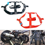 Maxbell Motorcycle Tire Strap Lightweight Portable Accs for Motor Rear Wheel Black