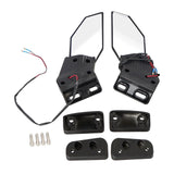 Maxbell 2Pcs Universal Motorcycle Mirrors Wing Accessory with Turn Light