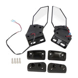 Maxbell 2Pcs Universal Motorcycle Mirrors Wing Accessory with Turn Light
