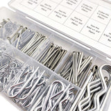 Maxbell 250 Pieces Split Pins Cotter Pins R Shaped Sturdy for Automobile Marine