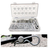 Maxbell 250 Pieces Split Pins Cotter Pins R Shaped Sturdy for Automobile Marine