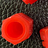 Maxbell Dust Caps Stem Covers Fashion Fluorescent for Motorbike Car Trucks Red
