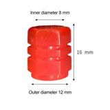 Maxbell Dust Caps Stem Covers Fashion Fluorescent for Motorbike Car Trucks Red