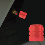 Maxbell Dust Caps Stem Covers Fashion Fluorescent for Motorbike Car Trucks Red