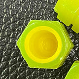 Maxbell Dust Caps Stem Covers Fashion Fluorescent for Motorbike Car Trucks Yellow
