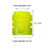 Maxbell Dust Caps Stem Covers Fashion Fluorescent for Motorbike Car Trucks Yellow