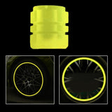 Maxbell Dust Caps Stem Covers Fashion Fluorescent for Motorbike Car Trucks Yellow
