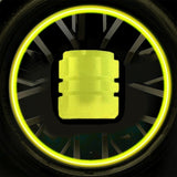 Maxbell Dust Caps Stem Covers Fashion Fluorescent for Motorbike Car Trucks Yellow