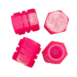 Maxbell Dust Caps Stem Covers Fashion Fluorescent for Motorbike Car Trucks Pink