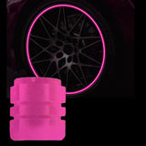 Maxbell Dust Caps Stem Covers Fashion Fluorescent for Motorbike Car Trucks Pink