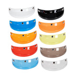 Maxbell Helmet Visor 3 Snap for Helmets with 3 Buttons Half Helmets Parts White