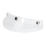 Maxbell Helmet Visor 3 Snap for Helmets with 3 Buttons Half Helmets Parts White