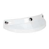 Maxbell Helmet Visor 3 Snap for Helmets with 3 Buttons Half Helmets Parts White