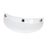 Maxbell Helmet Visor 3 Snap for Helmets with 3 Buttons Half Helmets Parts White