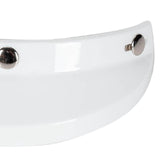 Maxbell Helmet Visor 3 Snap for Helmets with 3 Buttons Half Helmets Parts White