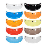 Maxbell Helmet Visor 3 Snap for Helmets with 3 Buttons Half Helmets Parts White