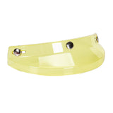 Maxbell Helmet Visor 3 Snap for Helmets with 3 Buttons Half Helmets Parts Transparent Yellow