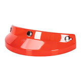 Maxbell Helmet Visor 3 Snap for Helmets with 3 Buttons Half Helmets Parts Transparent Red